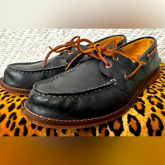 Sperry Navy and Tan Loafers main image 4